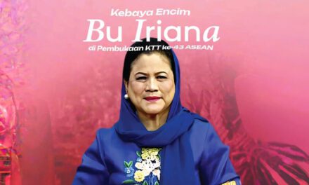 First Lady Iriana Shines in Exquisite Encim Kebaya at 43rd ASEAN Summit