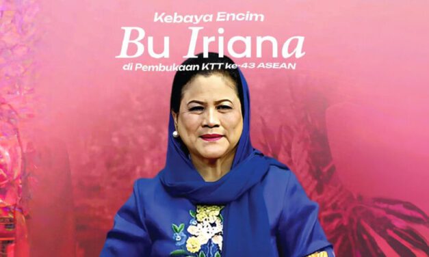 First Lady Iriana Shines in Exquisite Encim Kebaya at 43rd ASEAN Summit