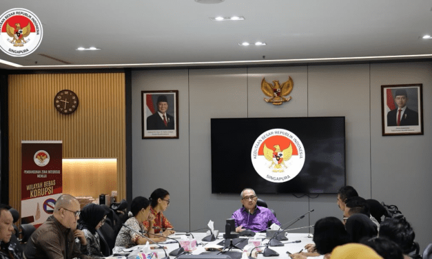 Indonesian Ambassador Led Quarterly Evaluation and Planning Meeting in Singapore